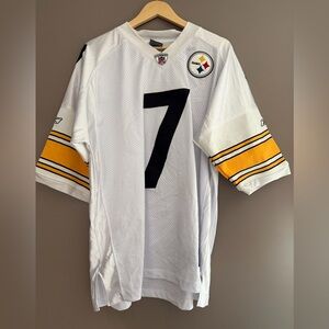 Ben Roethlisberger Pittsburgh Steelers Jersey #7 Nike On Field White Mens Size52